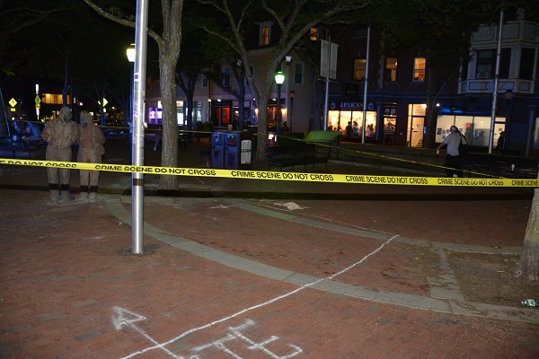 Davis Square crime scene tape